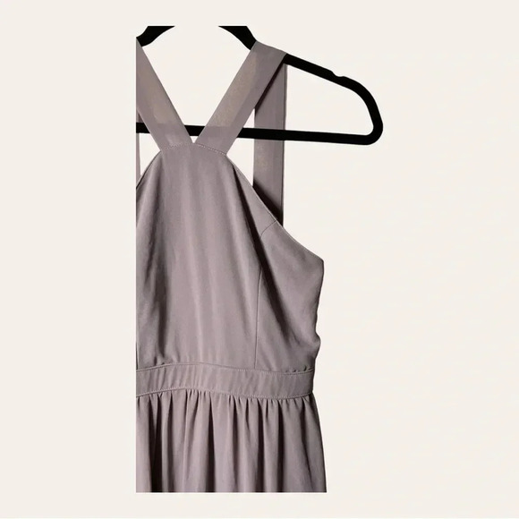 Women’s‎ LULU’S FORMAL DRESS MAXI LENGTH HIGH NECKLINE HALTER LIKE MAUVE COLOR - Picture 3 of 10